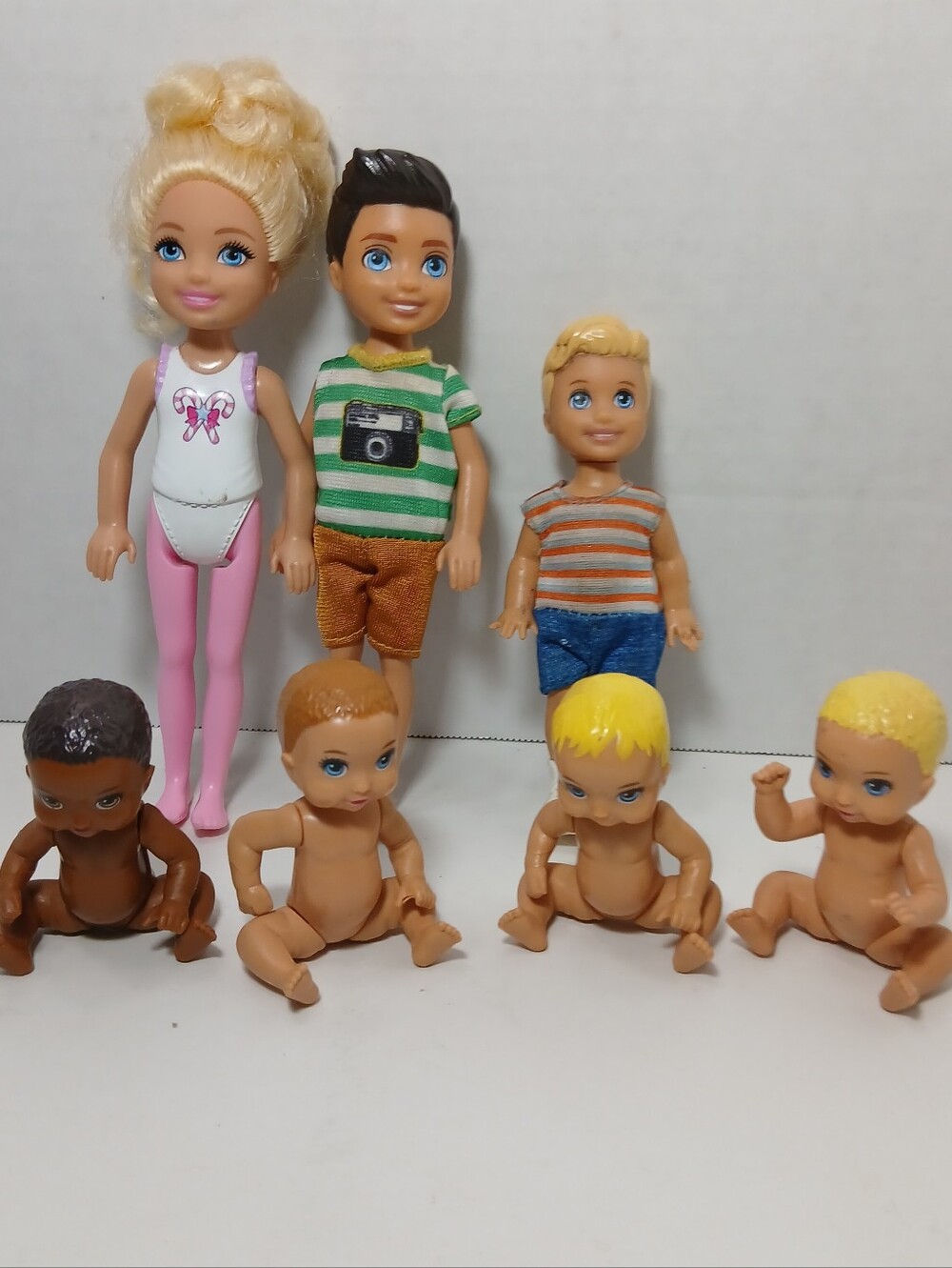 Barbie Skipper Babysitters Inc. Baby Figures 4 Babies 3 Teen Dolls Lot